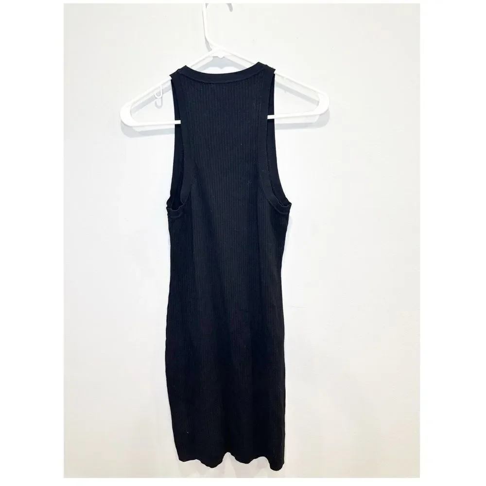 Aritzia sunday best jodie ribbed dress black